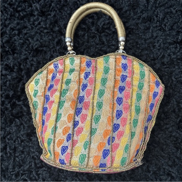 Embellished Multicolor Handbag - Picture 2 of 10